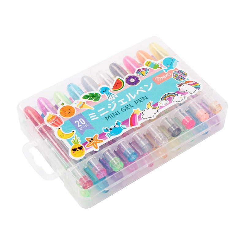 NIKO Gel Pen Mini 20 Glitter Colored Pens ï¼Œ1 Pack - Image 5